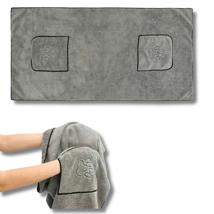 Serviette de Toilette pour Chien avec Poche